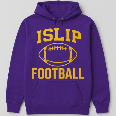 Islip Football Hoodie – Purple & Gold Pro Team Edition